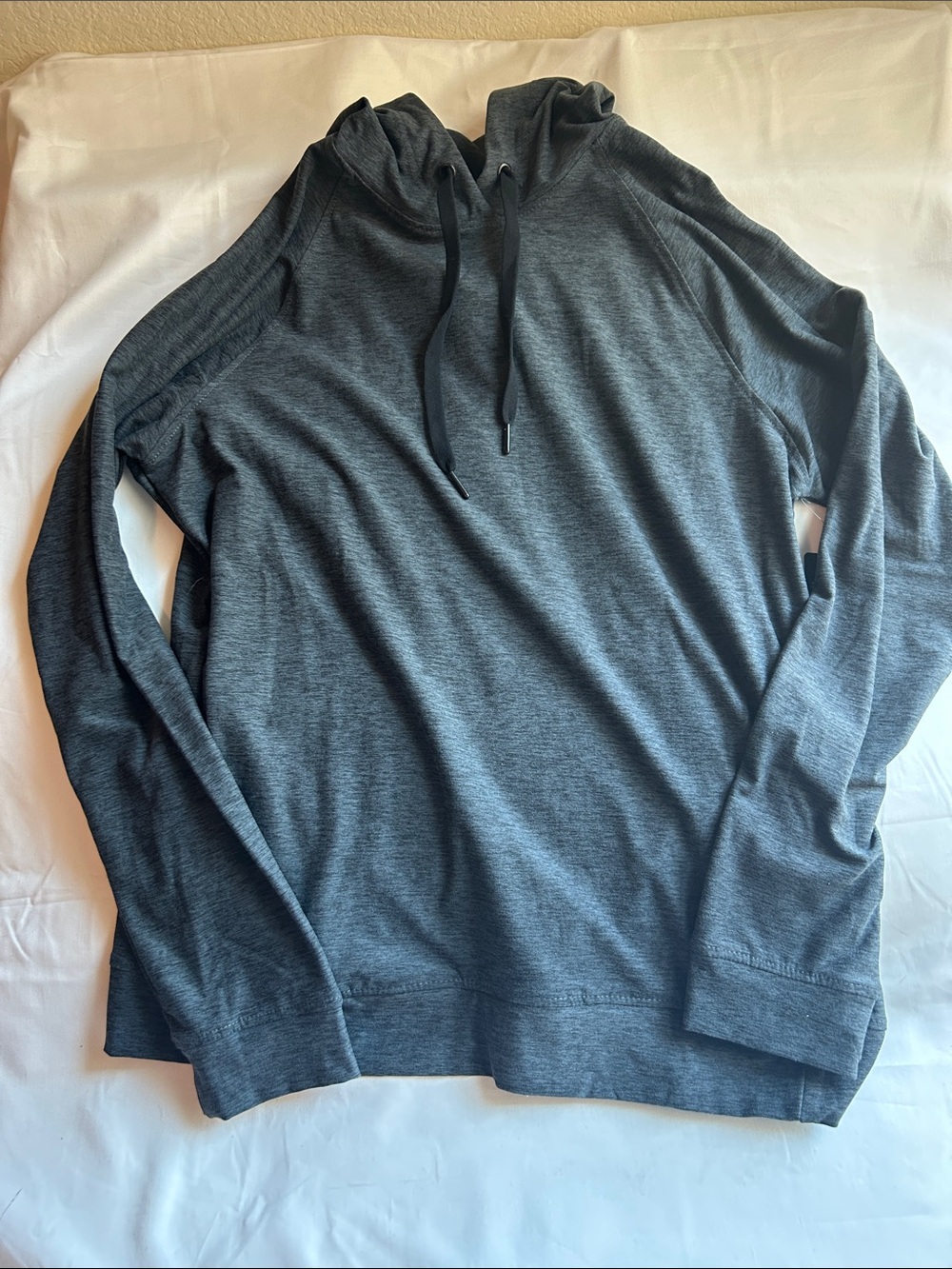 90 Degree By Reflex Men's Dark Gray Hooded Long-Sleeve Pullover